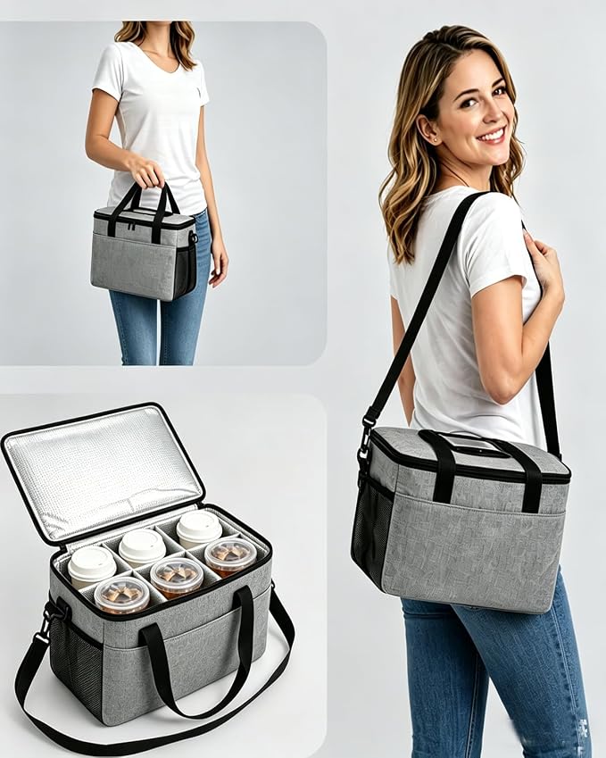 6 Cup Portable Drink Carrier Suitable - Image 4