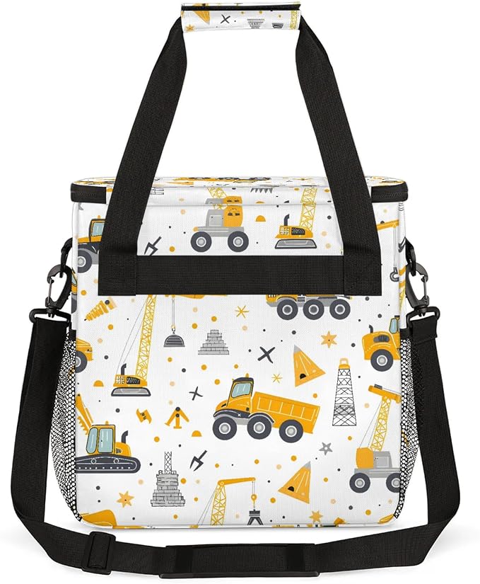 Tractor Excavator Coffee Maker Carring Bag, Large Insulated Storage Organizer - Image 5