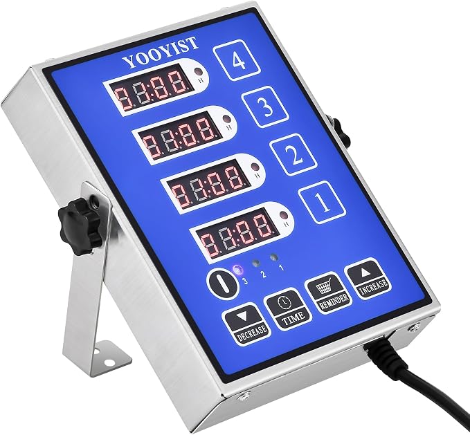 Kitchen Timers for Cooking – 4 Channel Commercial Kitchen Timer Restaurant - Image 4