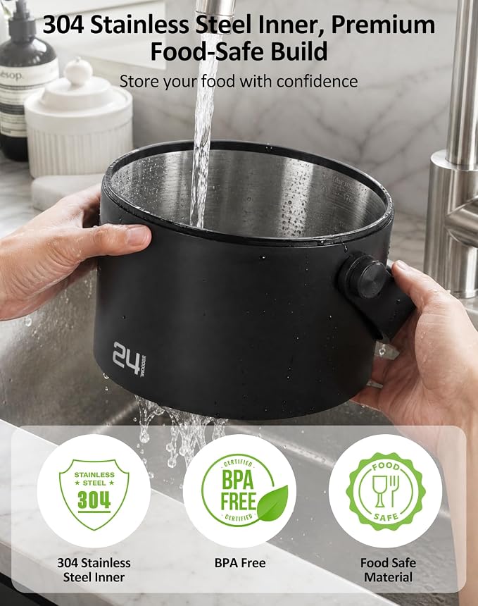 ROTTOGOON Auto Vacuum Coffee Canister, Rechargeable Airtight Coffee Container - Image 7