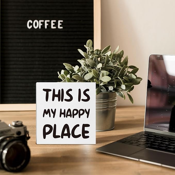 Coffee Signs Decor Farmhouse Coffees Decor Rustic Wooden Table Sign, Shelf - Image 5