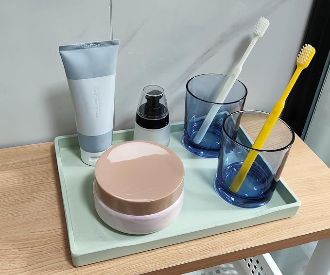 Green Small Serving Tray, Countertop Organizer | - Image 9