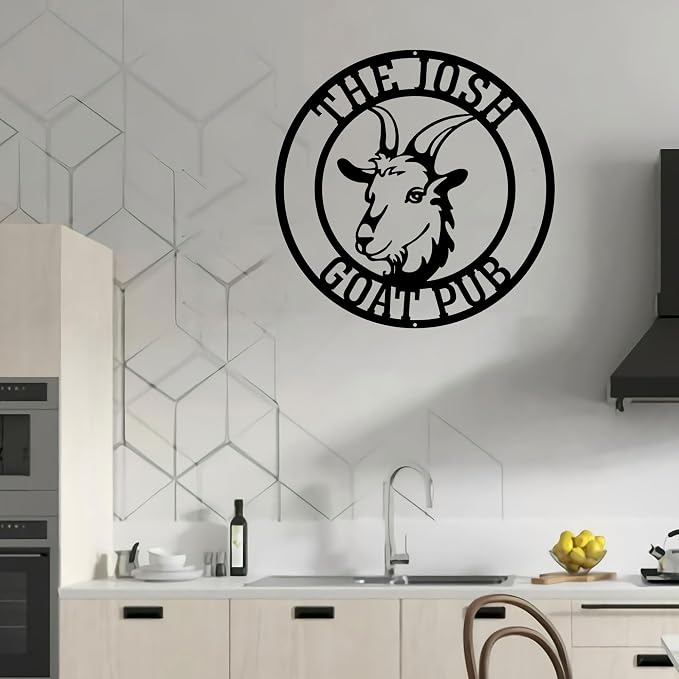 Personalized Goat Metal Wall Art - Image 5