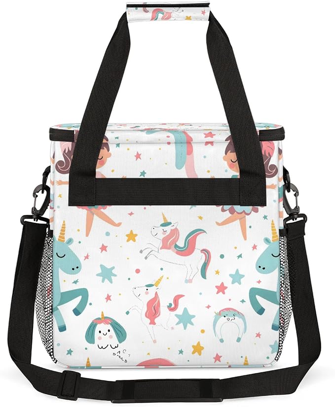 Cute Ballerina Unicorn Coffee Maker Carring Bag, Large Insulated Storage - Image 5