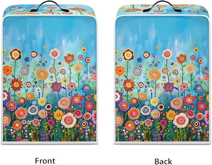 Colorful Dandelion Coffee Maker Cover - Image 2
