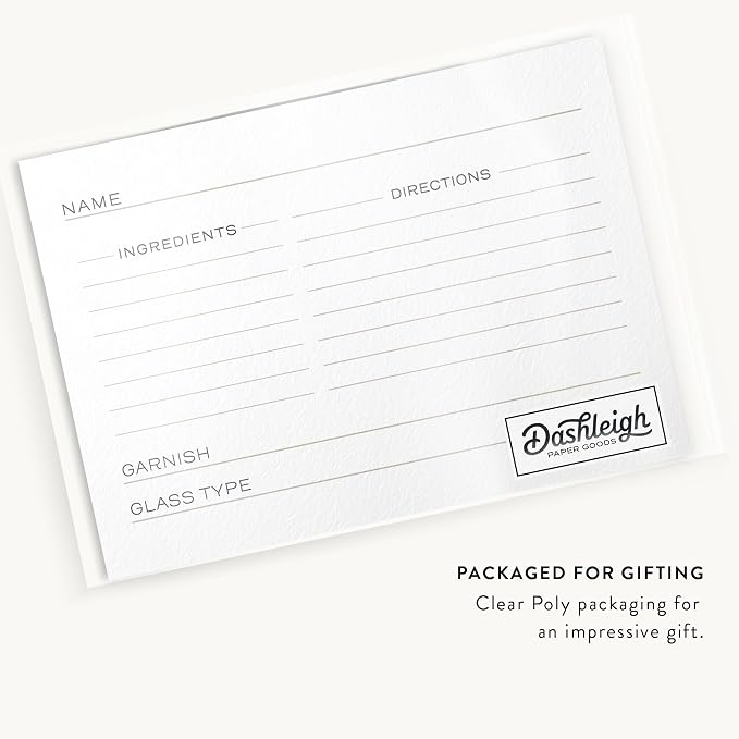 Cocktail Recipe Cards, 4x6 inches, Double Sided - Image 3