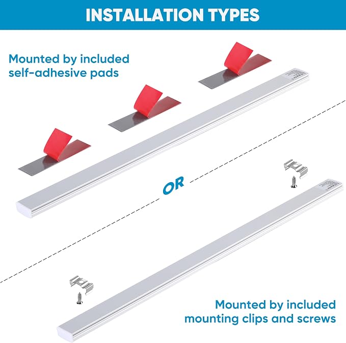 Litever Plug-in Under Cabinet Lighting Kit - Image 7