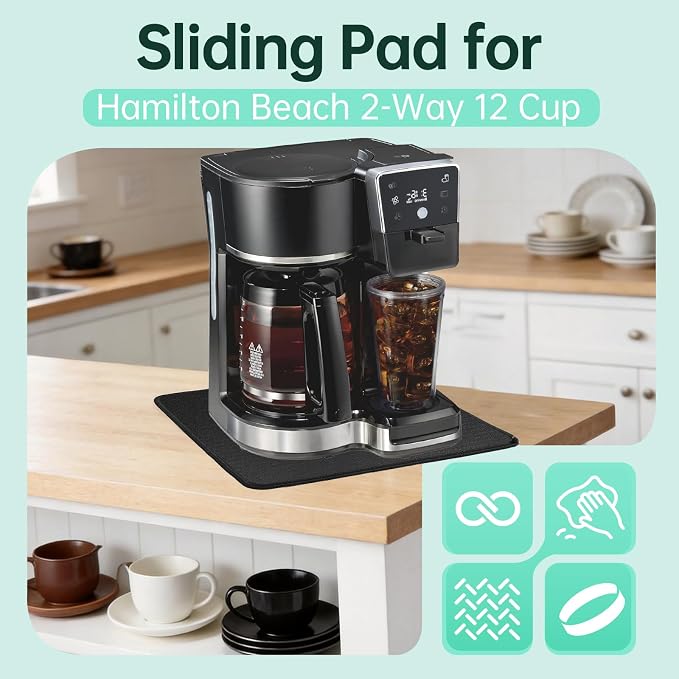Sliding Pad for Hamilton Beach 2-Way 12 Cup Programmable Drip Hot and Iced - Image 2