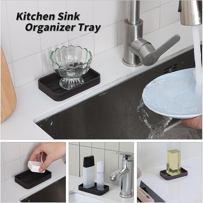 MicoYang Silicone Kitchen Sink Organizer Tray - Image 4