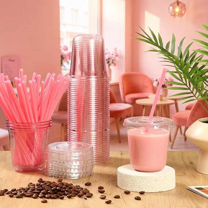 Ziliny 50 Sets Clear Plastic Cups - Image 3