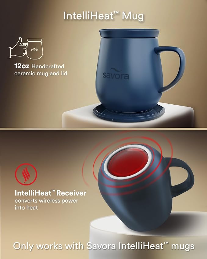 12oz IntelliHeat™ Coffee Mug | Barista’s Choice | Exclusive Wireless SmartSense - Image 4