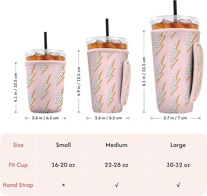 Reusable Insulated Neoprene Iced Coffee Sleeve - Image 4
