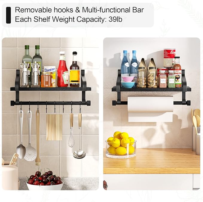 Love-KANKEI Floating Shelves for Coffee Bar, Bathroom Shelves - Image 5