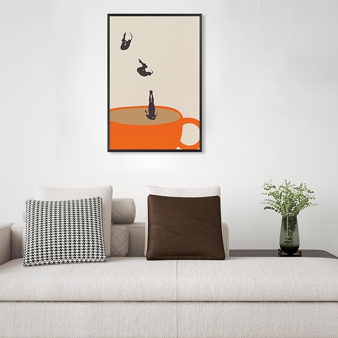 Coffee Poster Retro Coffee Diver Canvas Wall Cafe Art Wall Modern Preppy Art - Image 4