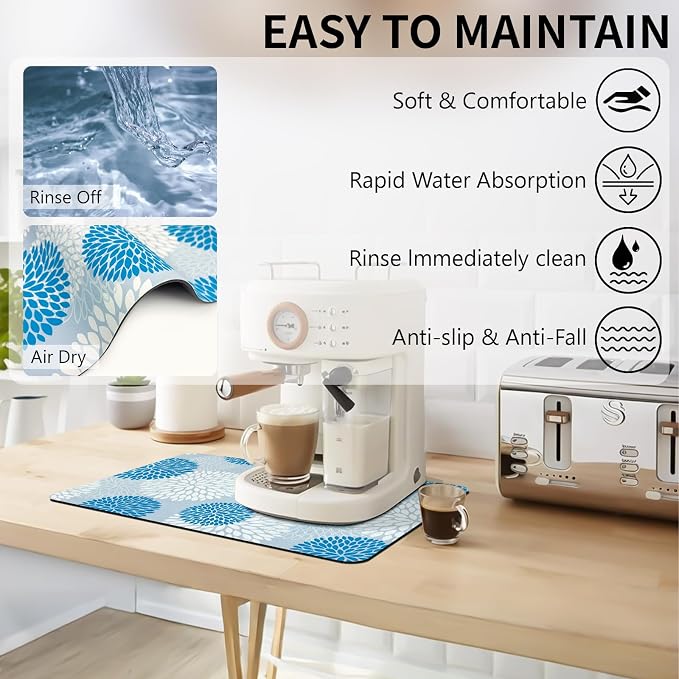 Dish Drying Mat, Dish Mat Drying Kitchen Mat - Image 2