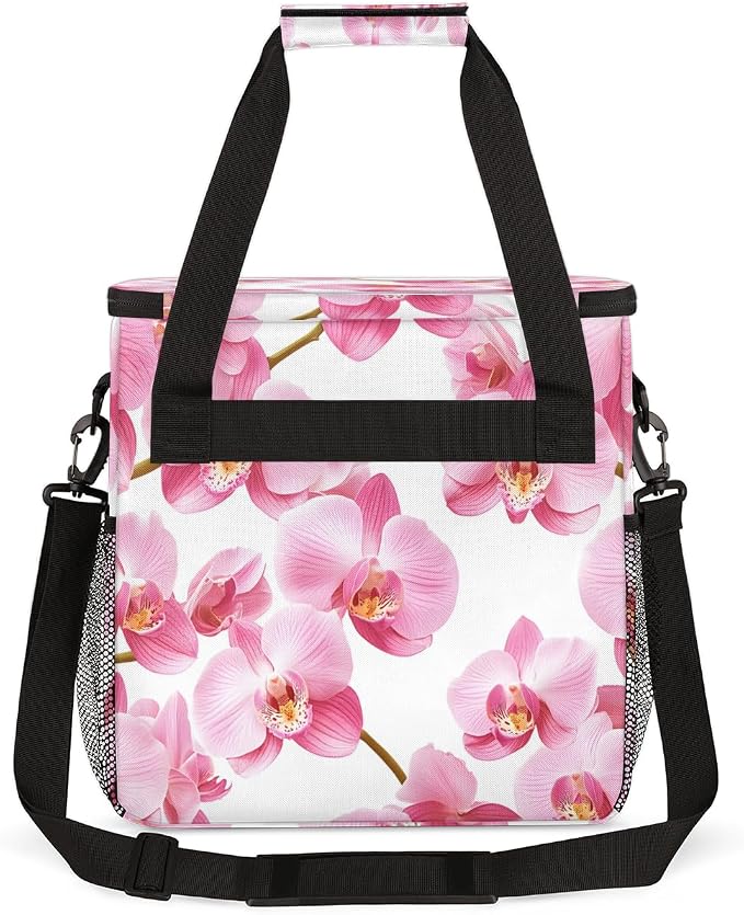 Pink Floral Coffee Machine Bag Compatible - Image 5
