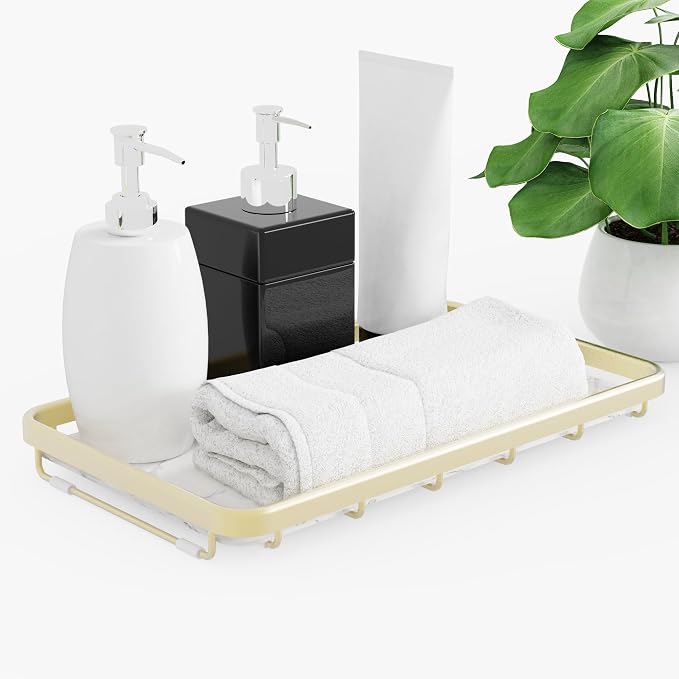 Counter Organizer for Bathroom, Kitchen or Coffee Bar, Metal Shelf - Image 5