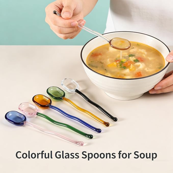 Glass Spoons 5/6 Pieces - Image 8