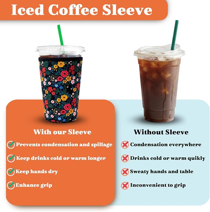 Reusable Iced Coffee Insulator Sleeve - Image 3