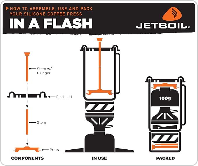 Jetboil Silicone French Press Coffee Maker Camping Stoves - Image 6