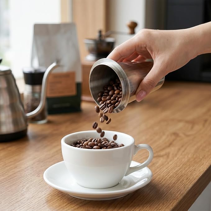 58mm Dosing Cup, Stainless Steel Coffee Powder Cup Compatible - Image 3