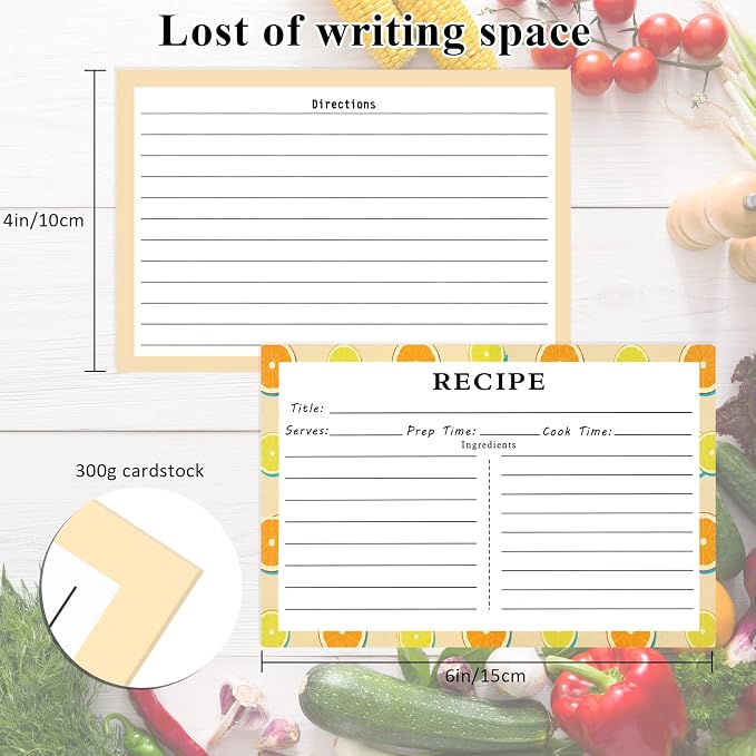 72 Blank Recipe Cards for Bridal Shower and Wedding - Image 2