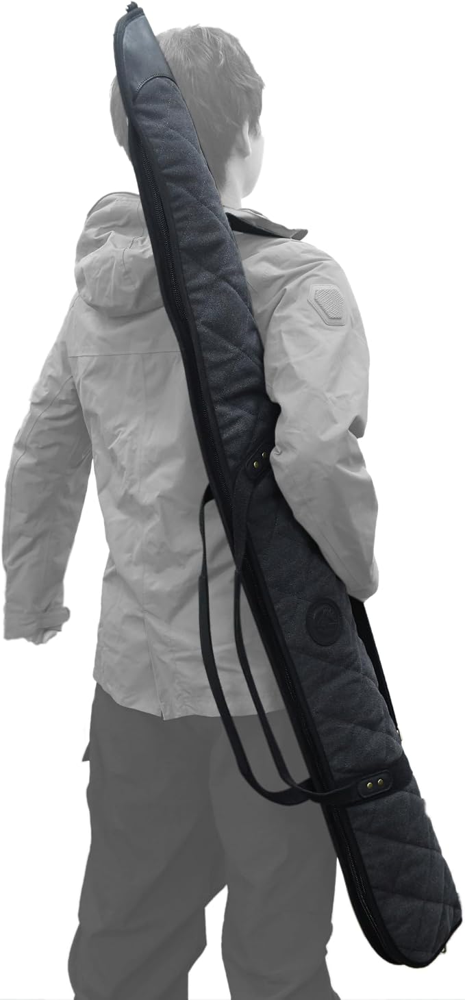 Tas Trost Scoped Rifle Soft Case 41“& 55” Long Gun Bag, Canvas Leather Shotgun - Image 4