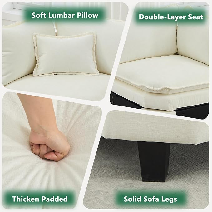 Corner Seat for Sectional Sofa, Modular Cloud Couch - Image 3