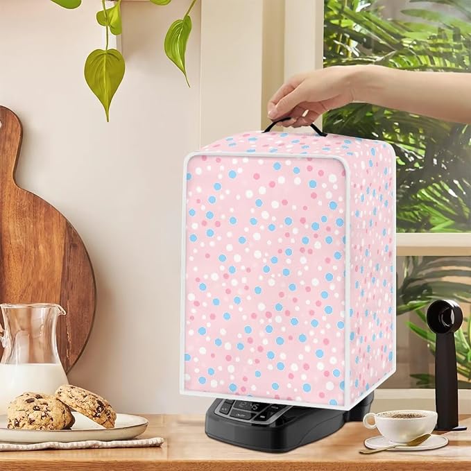Polka Dots Coffee Maker Dust Cover Theme Appliance Covers - Image 4
