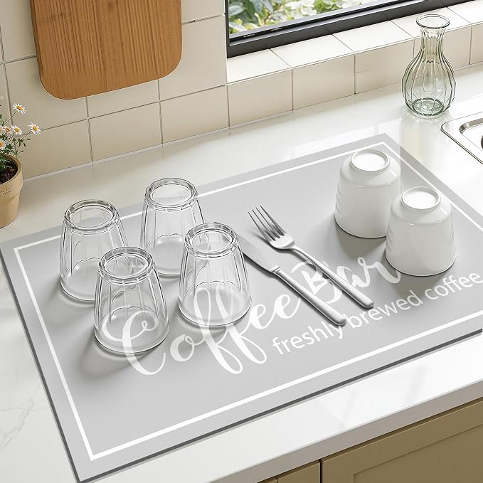 Findosom Dish Drying Mat, Cuttable Drying Mat - Image 4