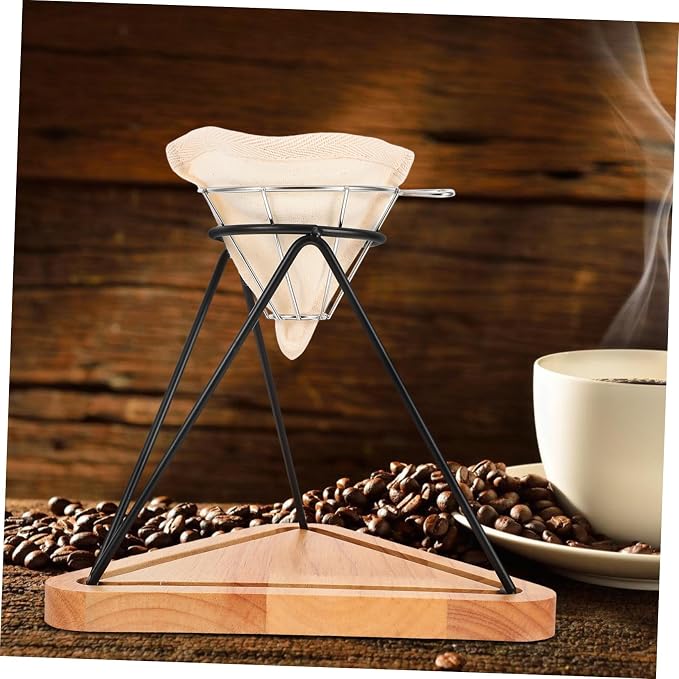 Healifty Reusable Stainless Steel Coffee Filter Stand Set Manual Pour-over - Image 6