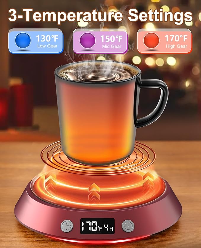Kepwam Coffee Mug Warmer - 50W Electric Coffee Warmer - Image 2