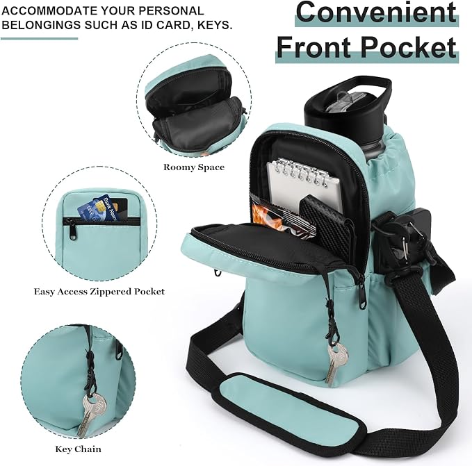 Water Bottle Holder with Strap, 32/40oz Insulation Water Bottle Carrier Bag - Image 2