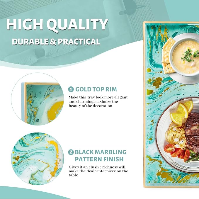 MAONAME Turquoise Serving Tray - Image 4