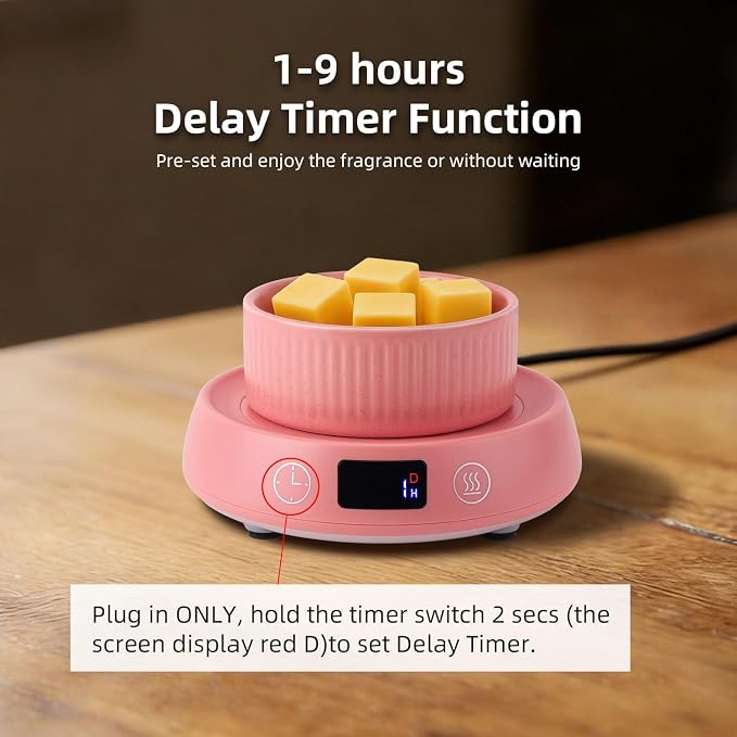 Mug Warmer for Desk with Auto Shut Off, Electric Coffee Cup Candle Wax Melter - Image 6