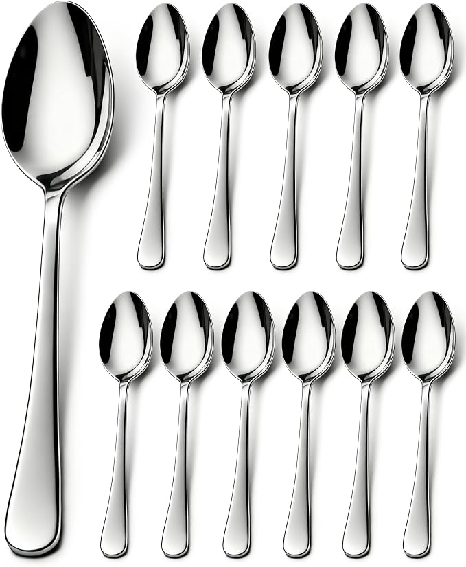 12Pcs Demitasse Espresso Spoons, 4.4 Inch Stainless Steel Mini Coffee Spoons by Unknown