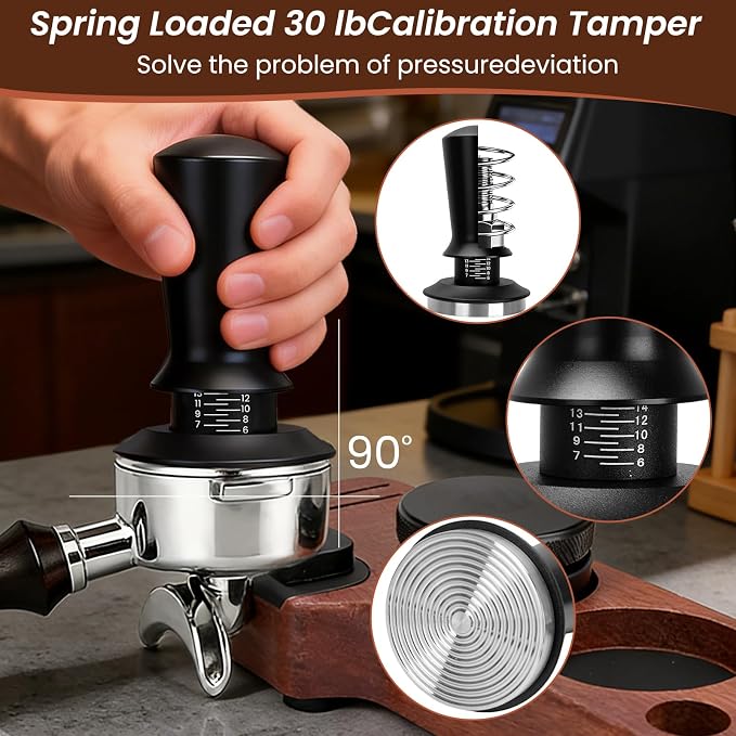 9 Pack Espresso Tamper Station&Coffee Distributor Tamper&Espresso WDT - Image 2