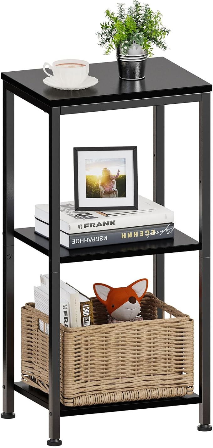 3 -Tier End Table, Tall Nightstand by Lifenite