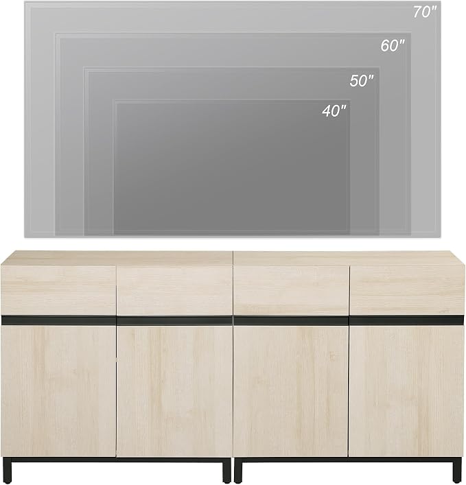 WAMPAT Sideboard Buffet Cabinets, Modern Sideboard - Image 9