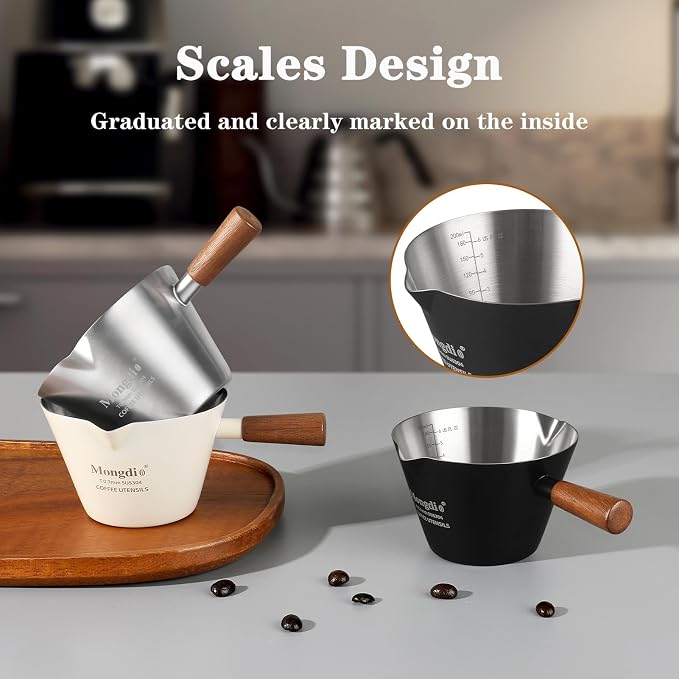 Mongdio Espresso Measuring Cup, Stainless Steel Espresso Shot Cups - Image 6