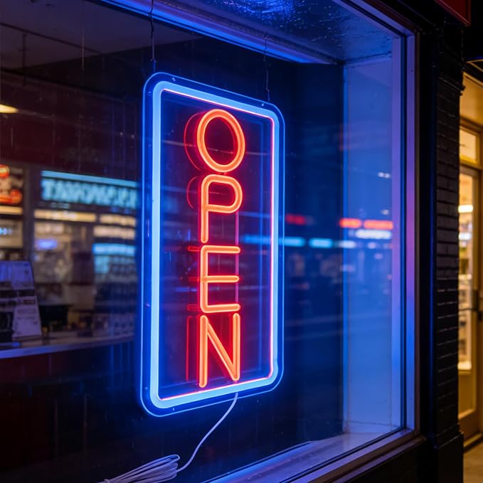 Open Signs for Business, Neon Open Sign Led, 16.5"x 9", - Image 3