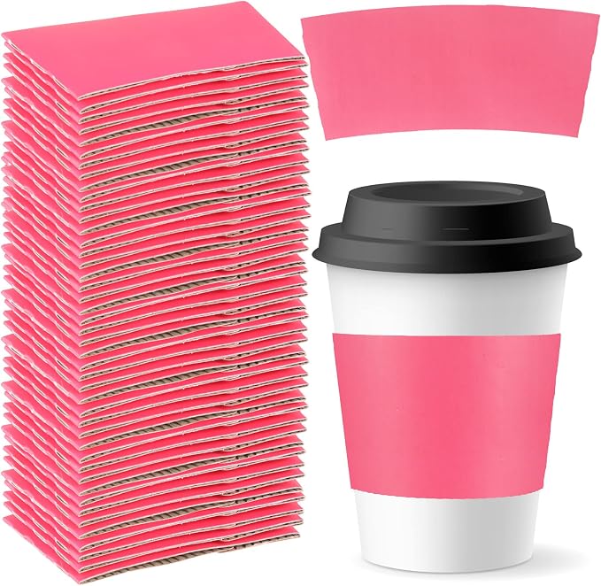 Sabary 50 Pcs Coffee Cup Sleeves by Sabary