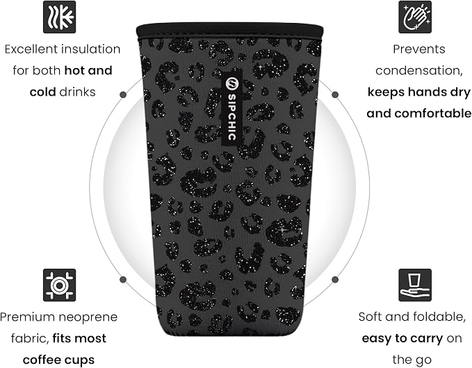 Iced Coffee Sleeve – Neoprene Reusable Cup Sleeves - Image 2