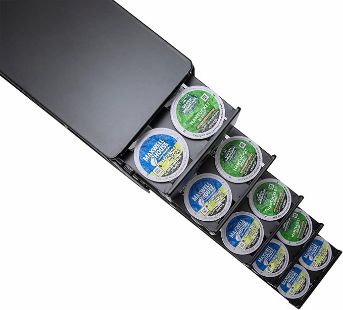 FlagShip K Cup Organizer for Keurig Pod Drawer Large Mullti Tier Coffee Pod - Image 7