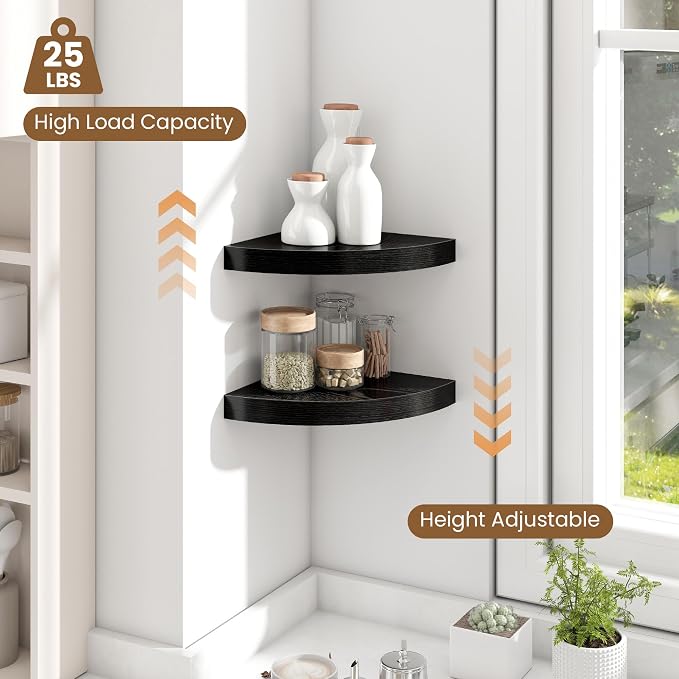 Fun Memories Floating Corner Shelves Set of 2 - Image 6