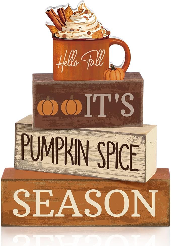 Lineshading 4 Pcs Fall Decorations by Lineshading