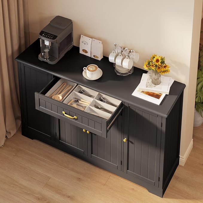 Gizoon 56" Kitchen Coffee Bar Cabinet - Image 5