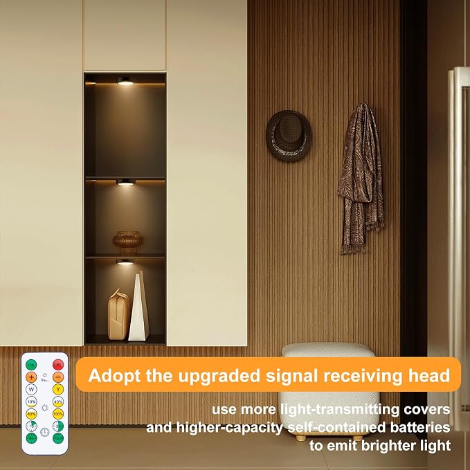 Puck Lights with Remote, Wireless LED Puck Light - Image 5