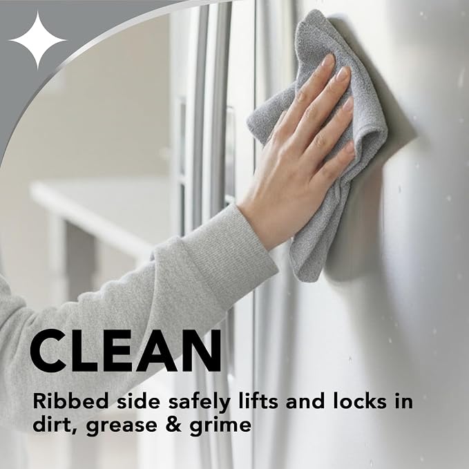 Weiman Microfiber Cloth for Stainless Steel, Safely Traps and Removes Dirt - Image 3