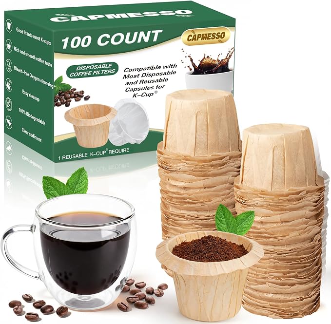CAPMESSO Disposable Coffee Paper Filters by CAPMESSO